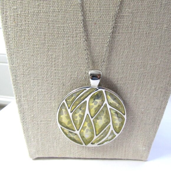 Lia Sophia Pendant Necklace In Enamel & Silver Tone - Picture 2 of 6